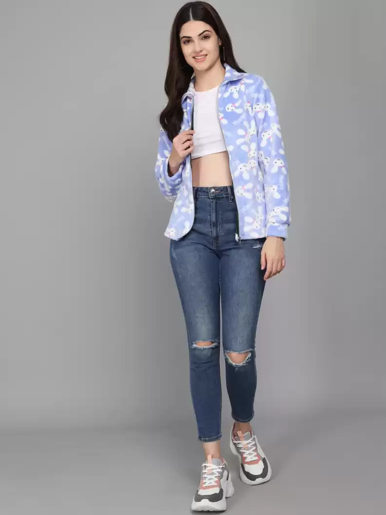 TANDUL  Full Sleeve Printed Women Casual Jacket