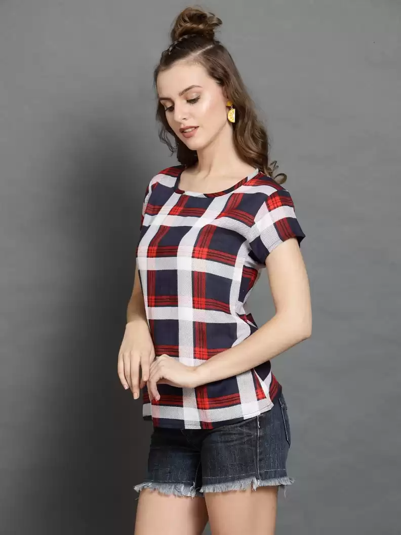 TANDUL  Casual Regular Sleeves Printed Women Multicolor Top