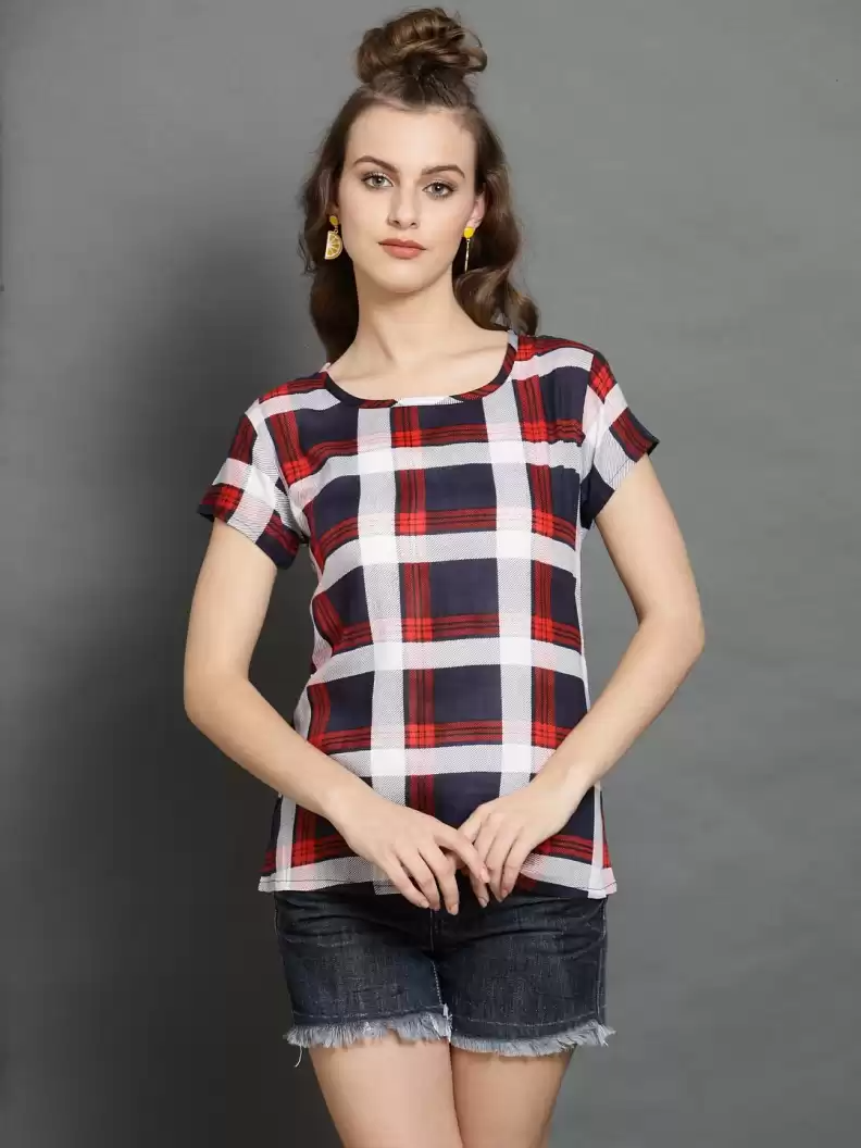 TANDUL  Casual Regular Sleeves Printed Women Multicolor Top