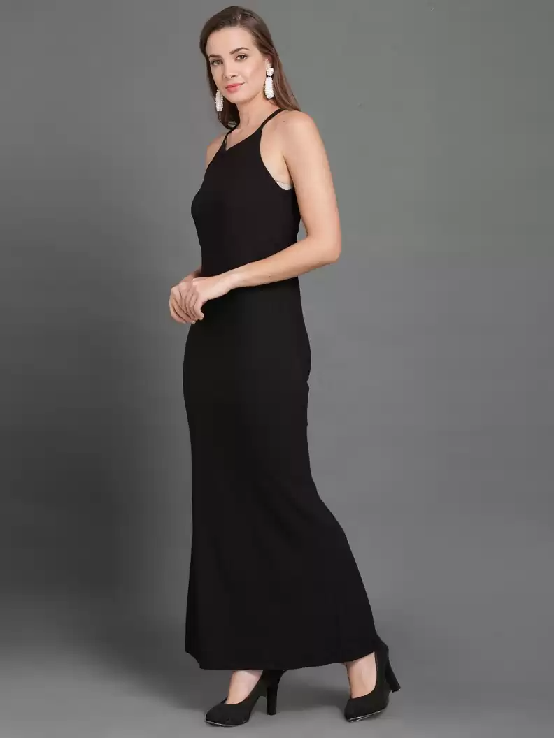 TANDUL  Women Sheath Black Dress