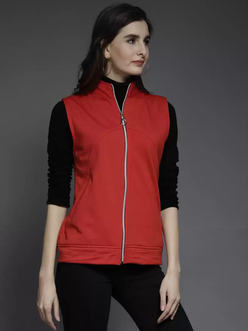 TANDUL  Sleeveless Solid Women Jacket