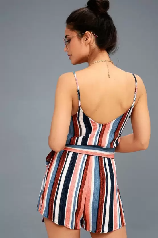 Striped Women Jumpsuit