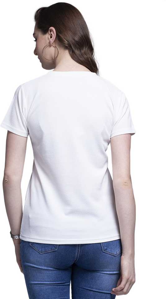 Casual Regular Sleeves Solid Women White Top