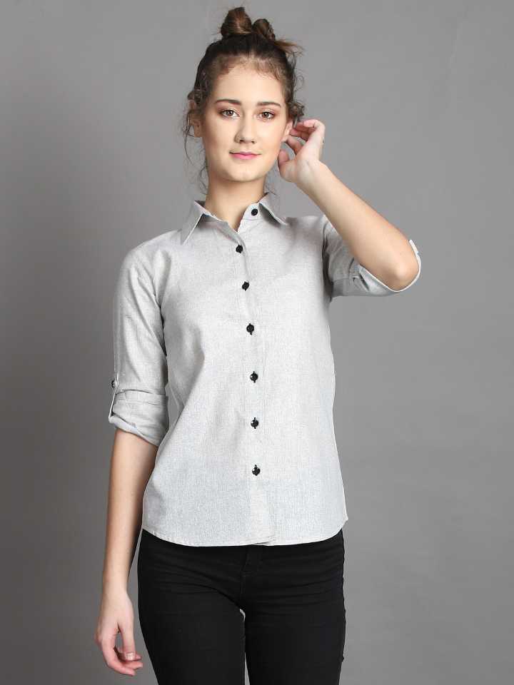 TANDUL  Women Regular Fit Self Design Casual Shirt