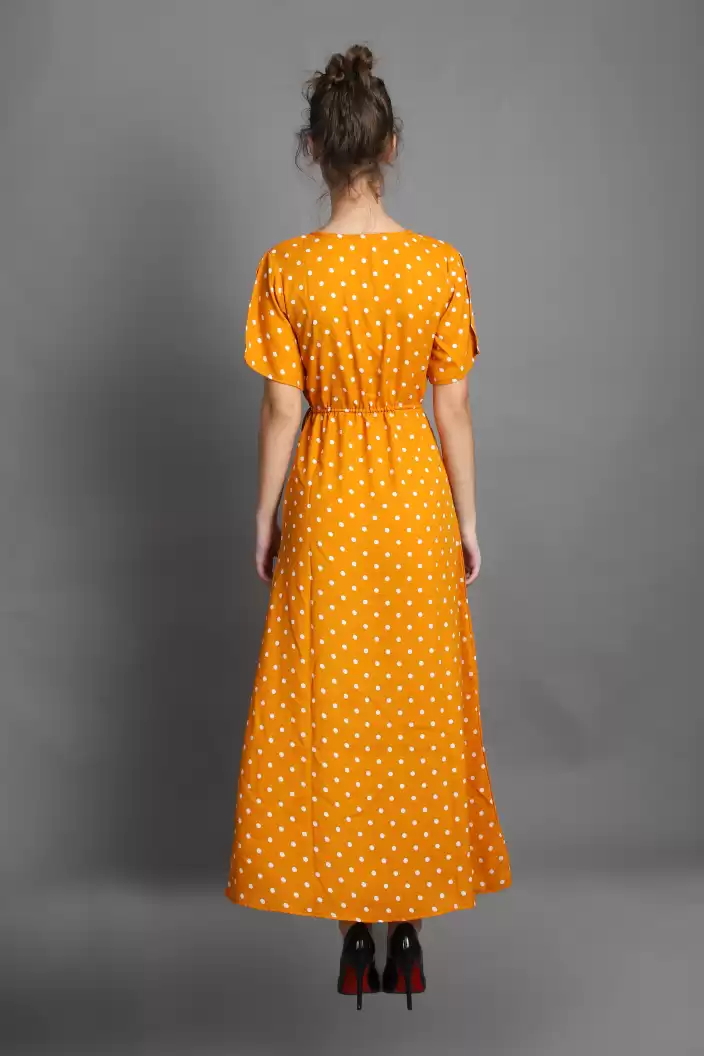 TANDUL  Women Maxi Yellow Dress