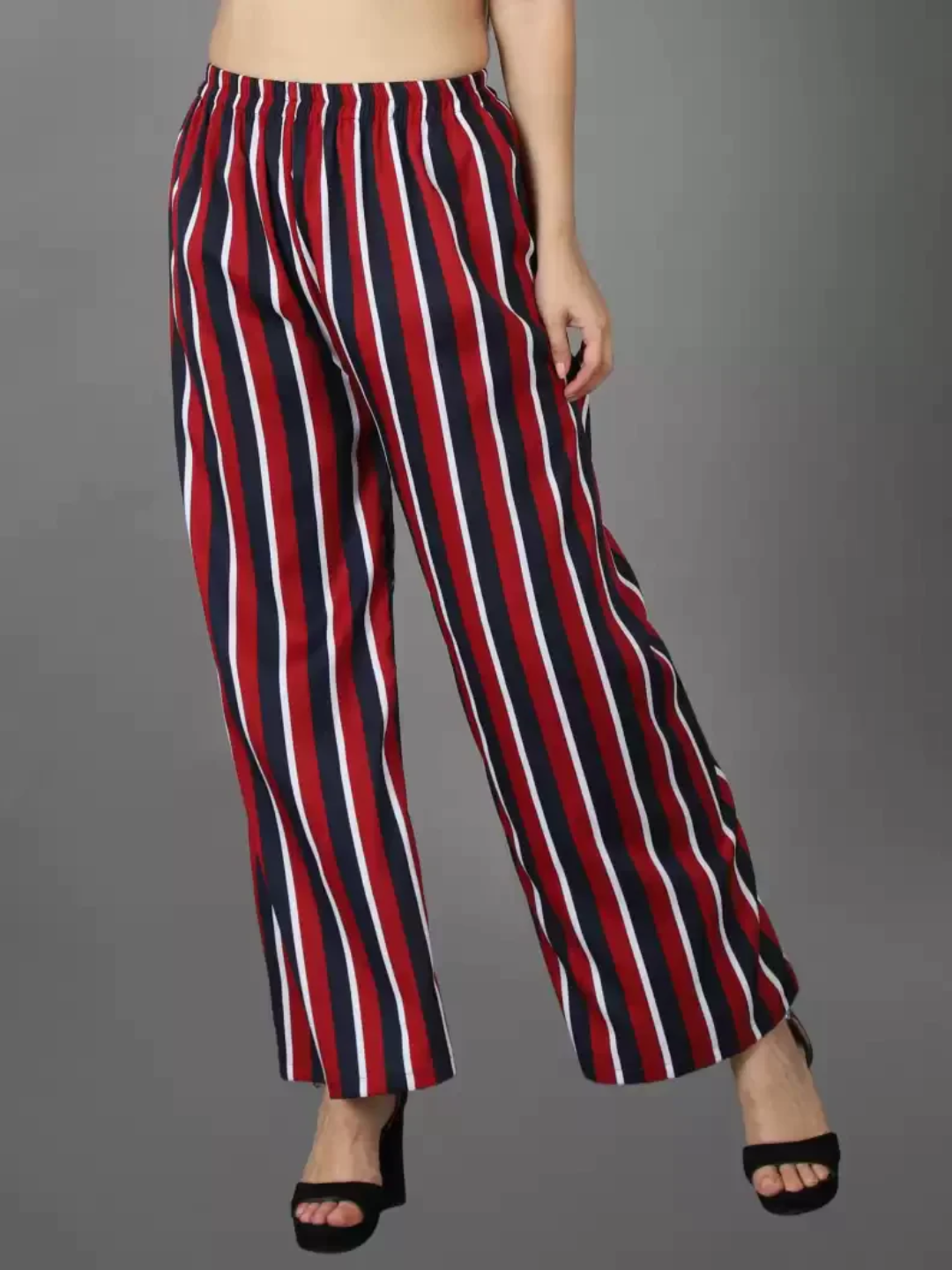 TANDUL  Regular Fit Women Multicolor Crepe Trousers