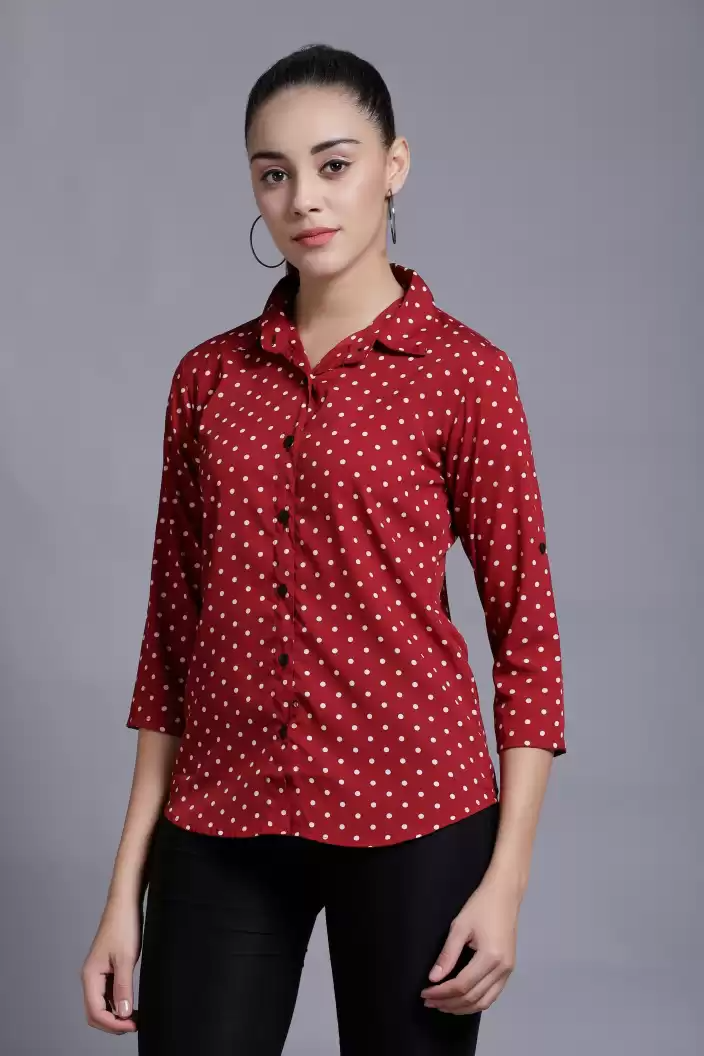 TANDUL  Women Regular Fit Printed Formal Shirt