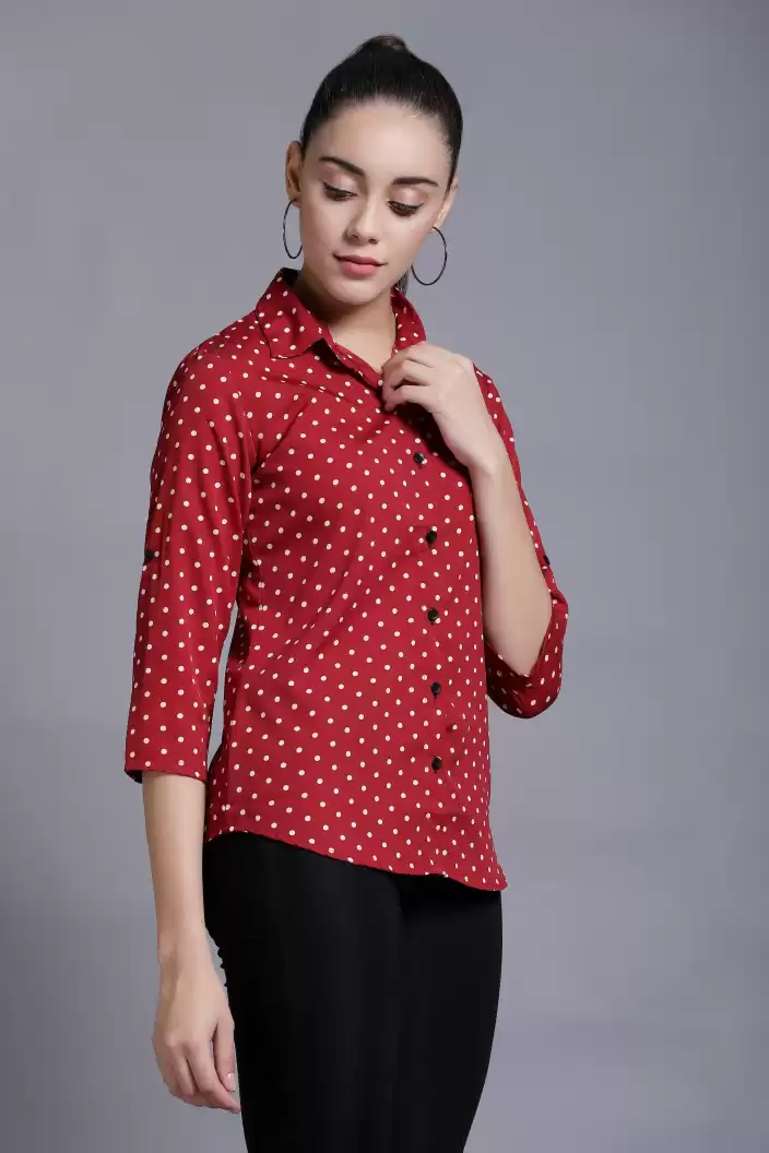 TANDUL  Women Regular Fit Printed Formal Shirt