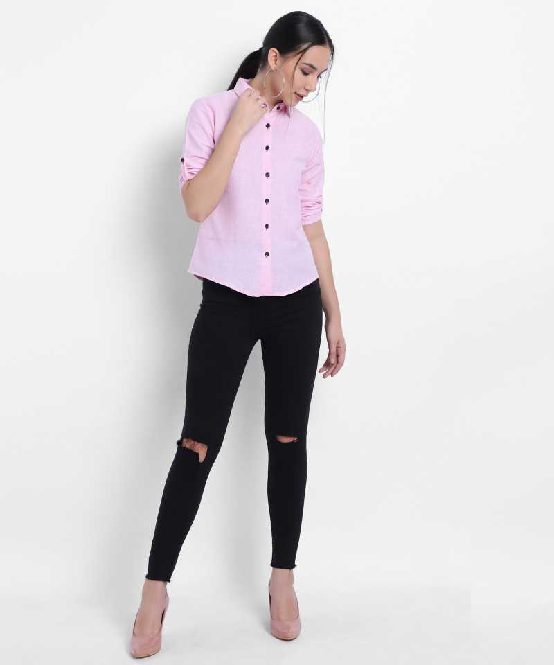 TANDUL  Women Regular Fit Self Design Casual Shirt