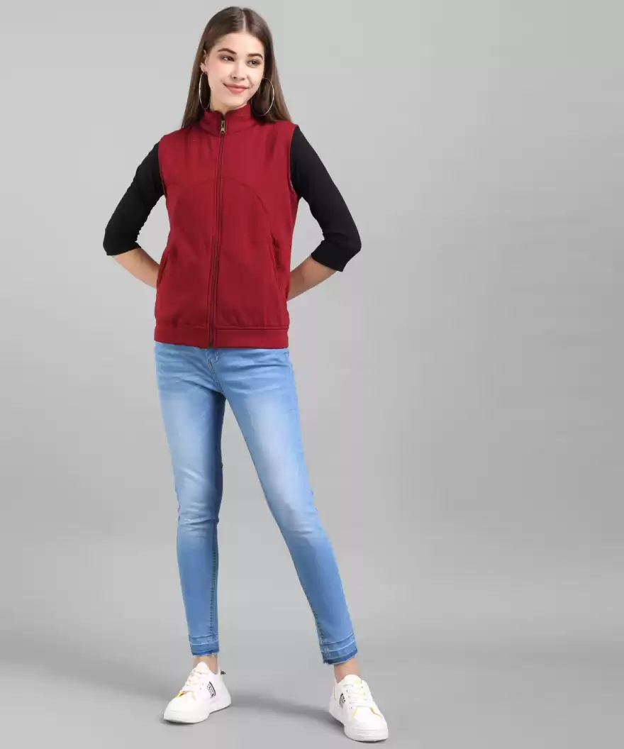 TANDUL  Sleeveless Solid Women Jacket