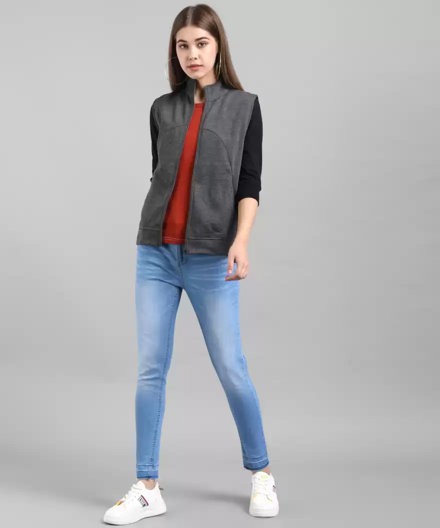 TANDUL  Sleeveless Solid Women Jacket