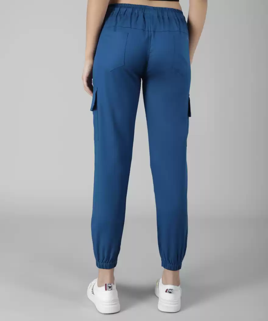 TANDUL  Regular Fit Women Blue Pure Cotton Trousers