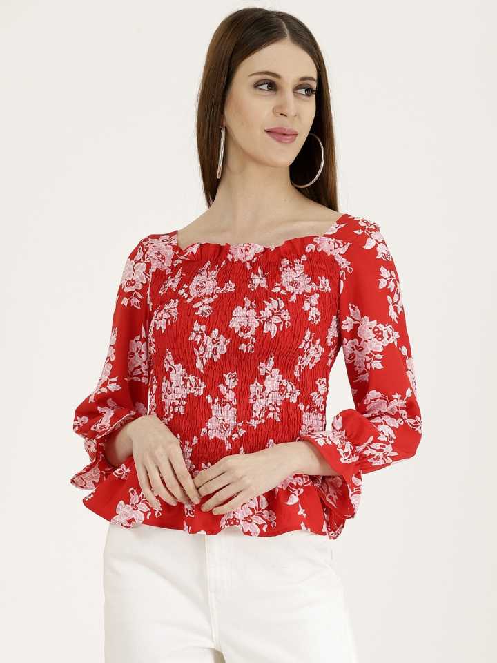 Red Women Top