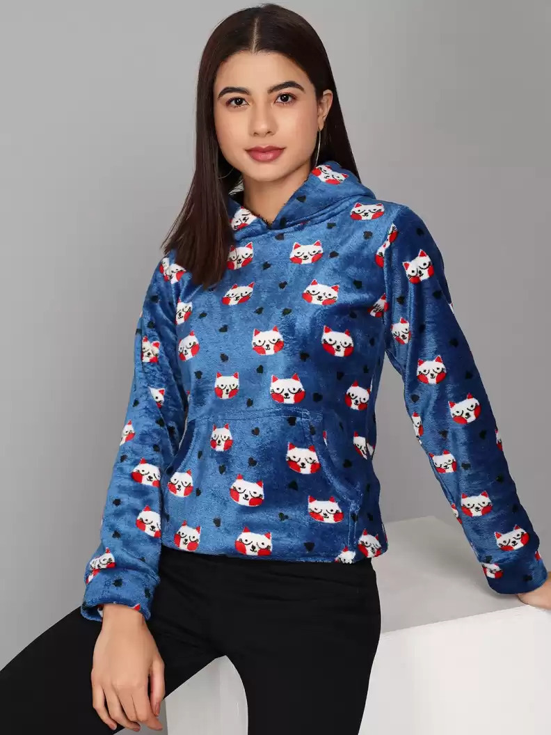 TANDUL  Full Sleeve Printed Women Sweatshirt