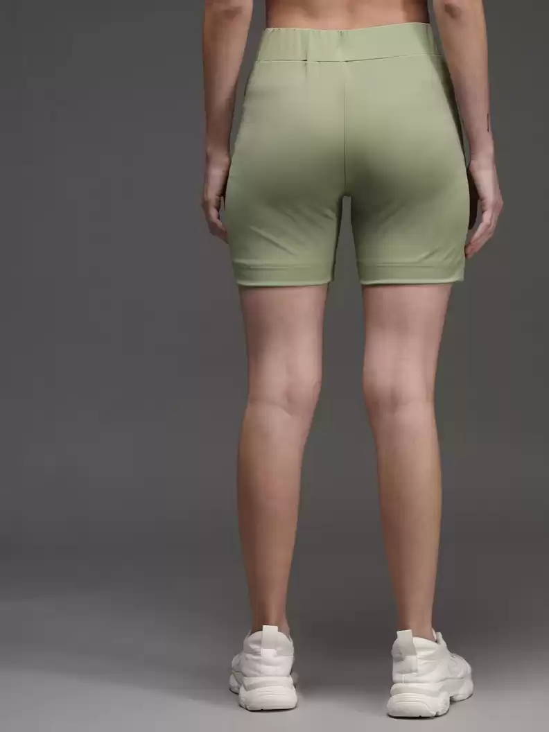 TANDUL  Solid Women Green Casual Shorts