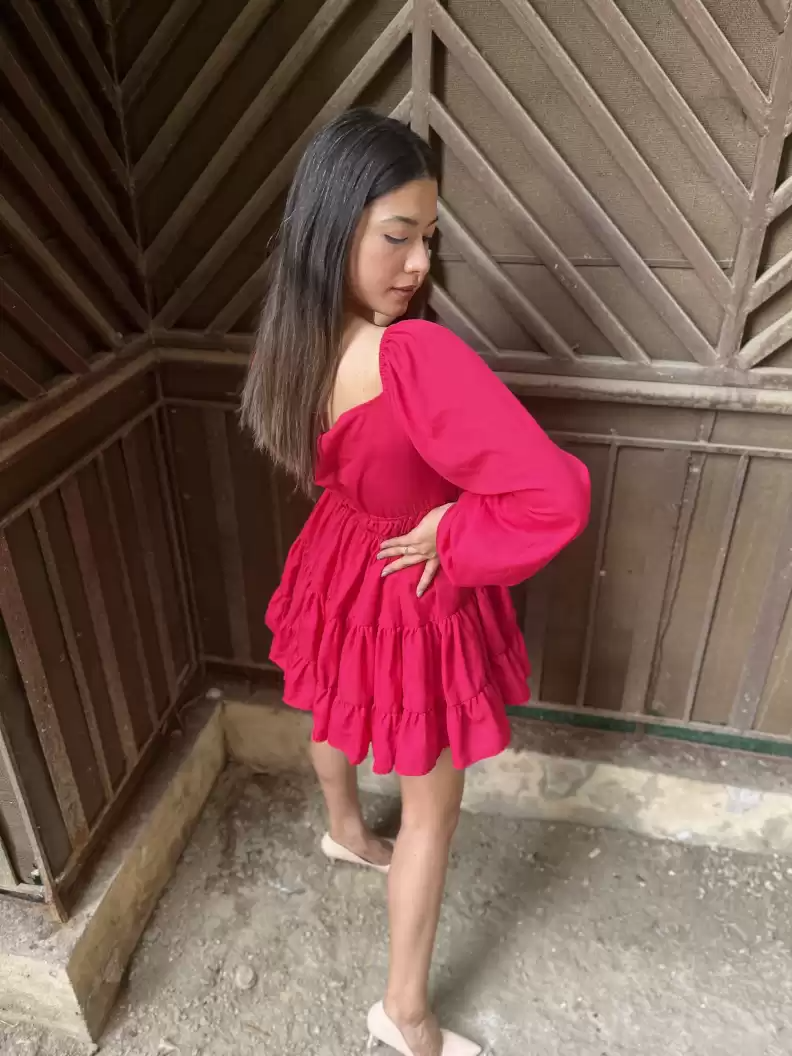 TANDUL  Women Fit and Flare Pink Dress