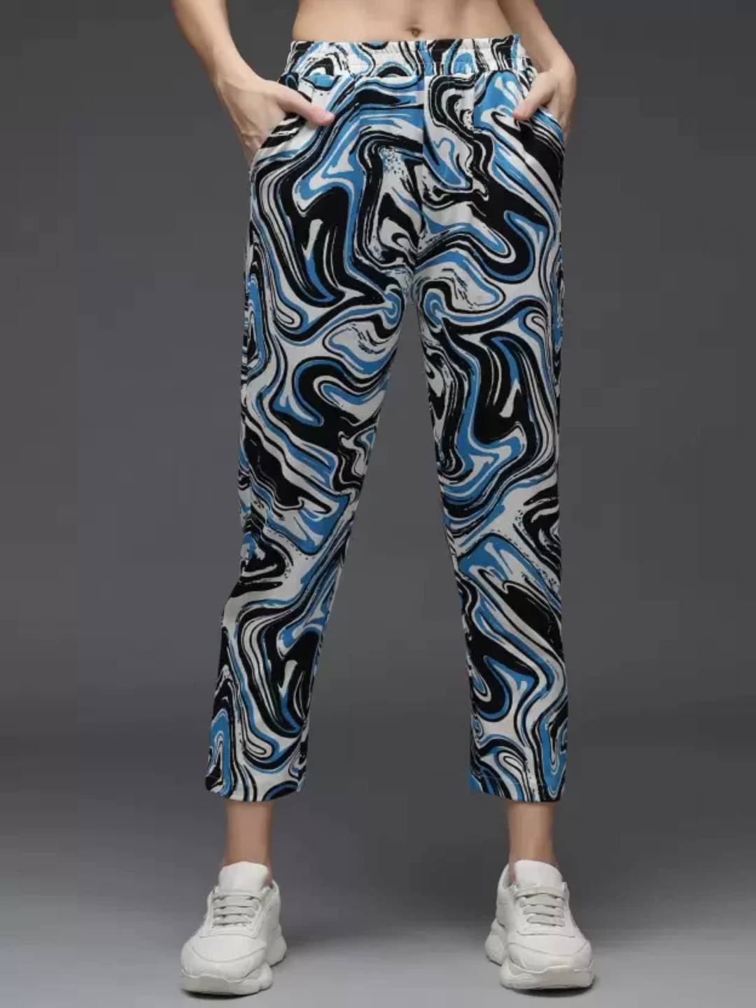 TANDUL  Regular Fit Women Multicolor Lycra Blend Trousers