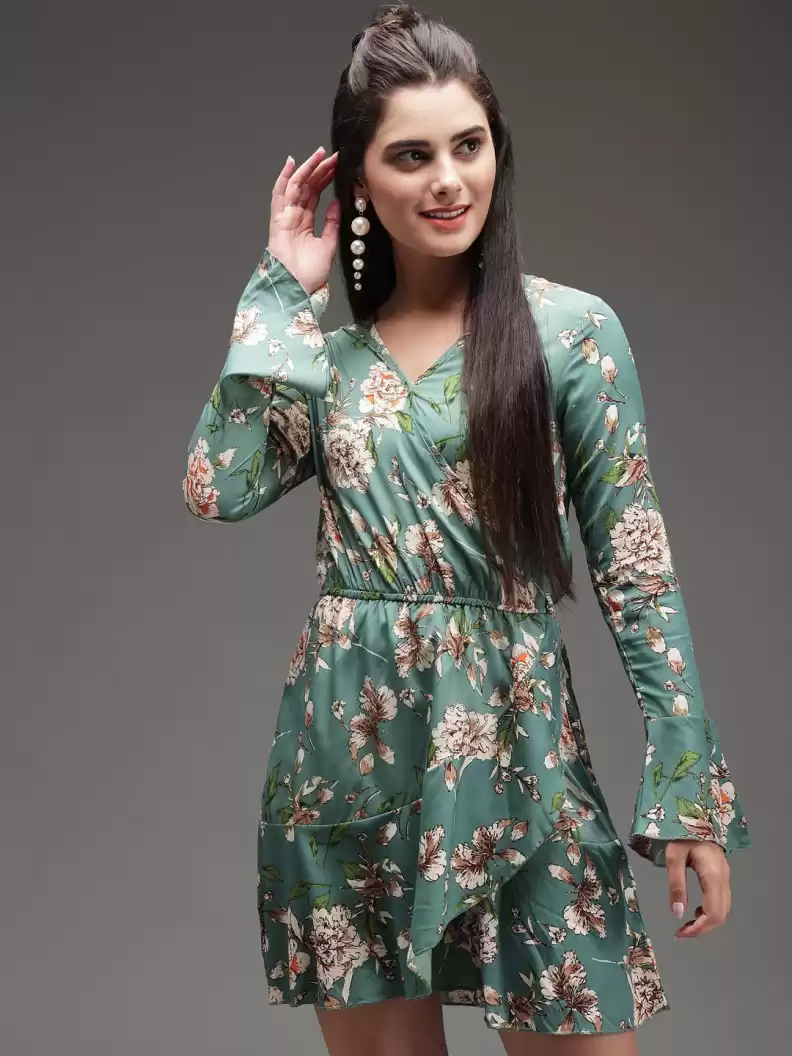 TANDUL  Women Fit and Flare Multicolor Dress