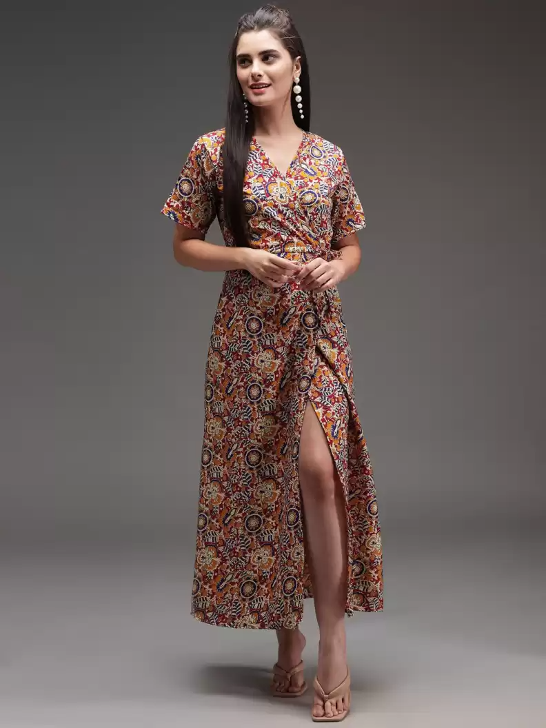 TANDUL  Women Maxi Multicolor Dress