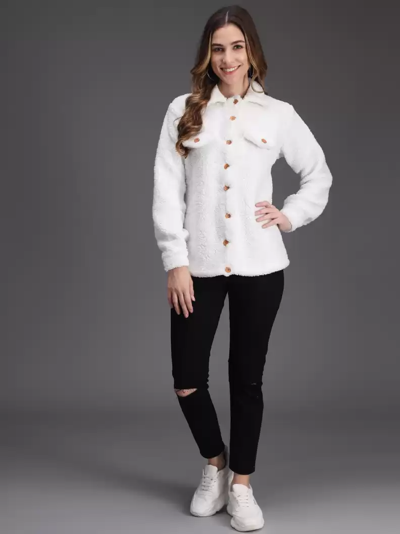 TANDUL  Full Sleeve Solid Women Casual Jacket