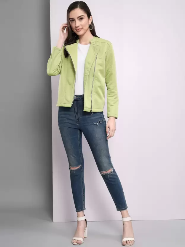 Women Solid Casual Jacket