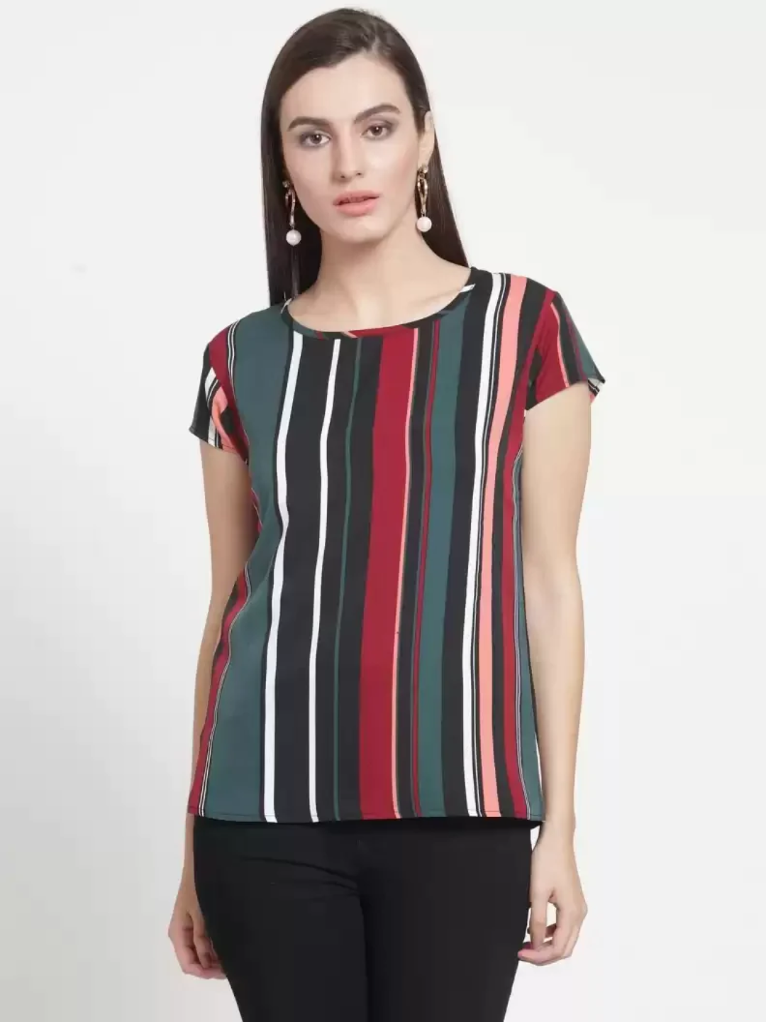 TANDUL  Casual Regular Sleeves Solid Women Multicolor Top