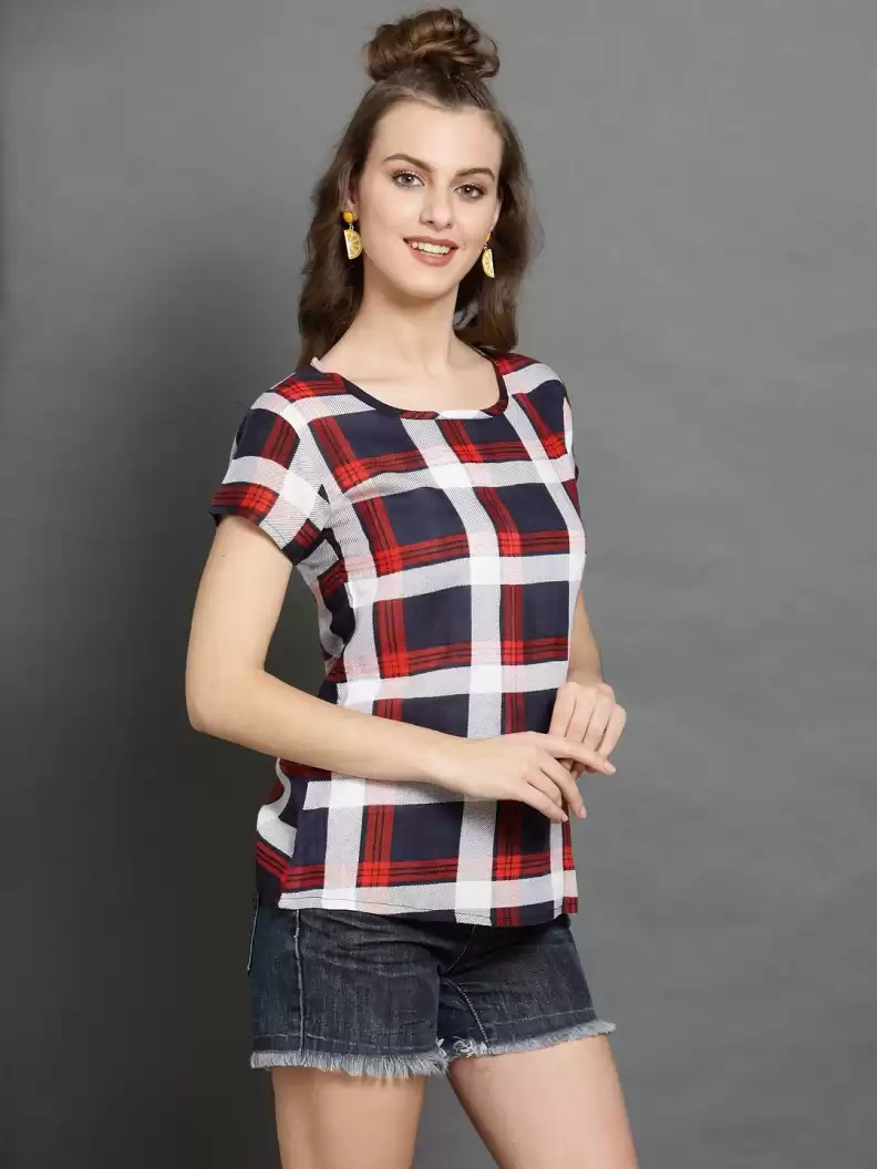 TANDUL  Casual Regular Sleeves Printed Women Multicolor Top