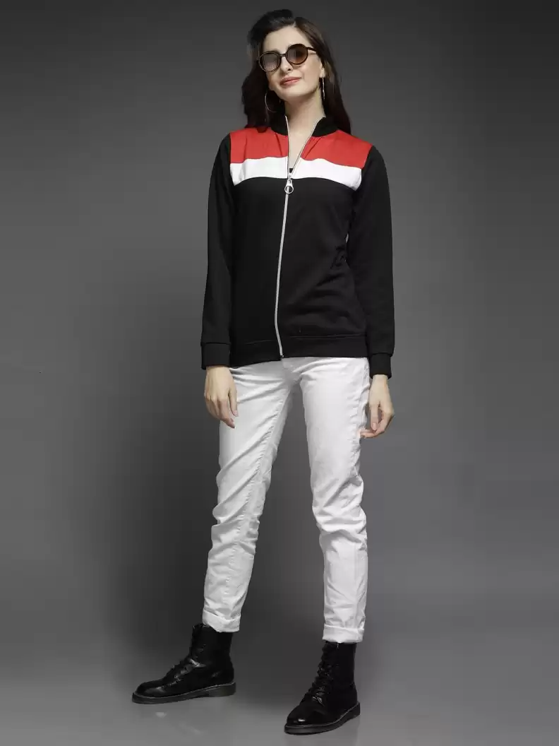 TANDUL  Full Sleeve Striped Women Casual Jacket