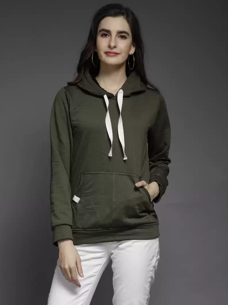 TANDUL  Full Sleeve Solid Women Sweatshirt