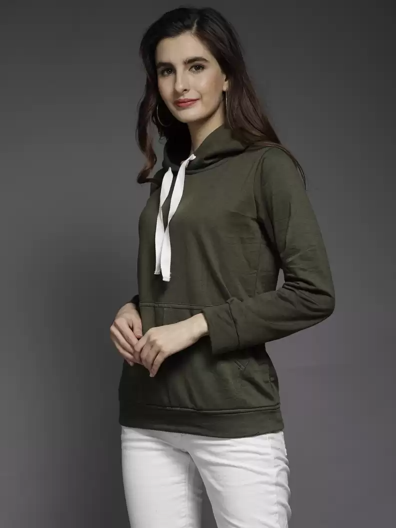 TANDUL  Full Sleeve Solid Women Sweatshirt