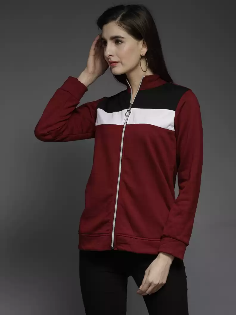 TANDUL  Full Sleeve Color Block Women Jacket