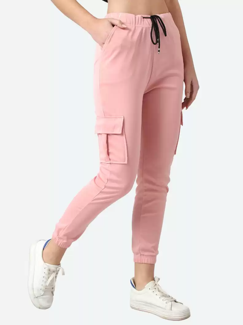 TANDUL  Regular Fit Women Pink Viscose Blend Trousers