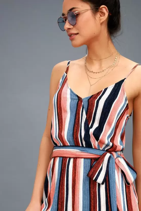 Striped Women Jumpsuit