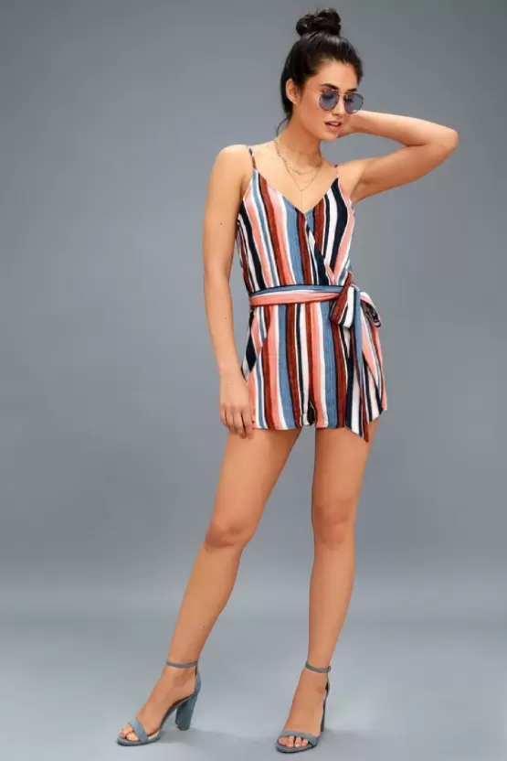 Striped Women Jumpsuit