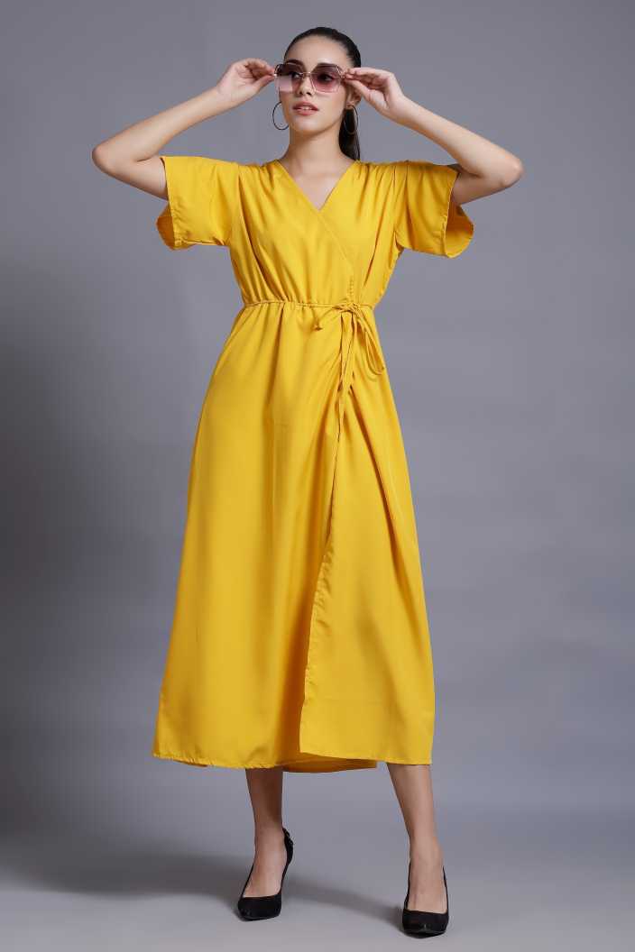 Women Maxi Yellow Dress