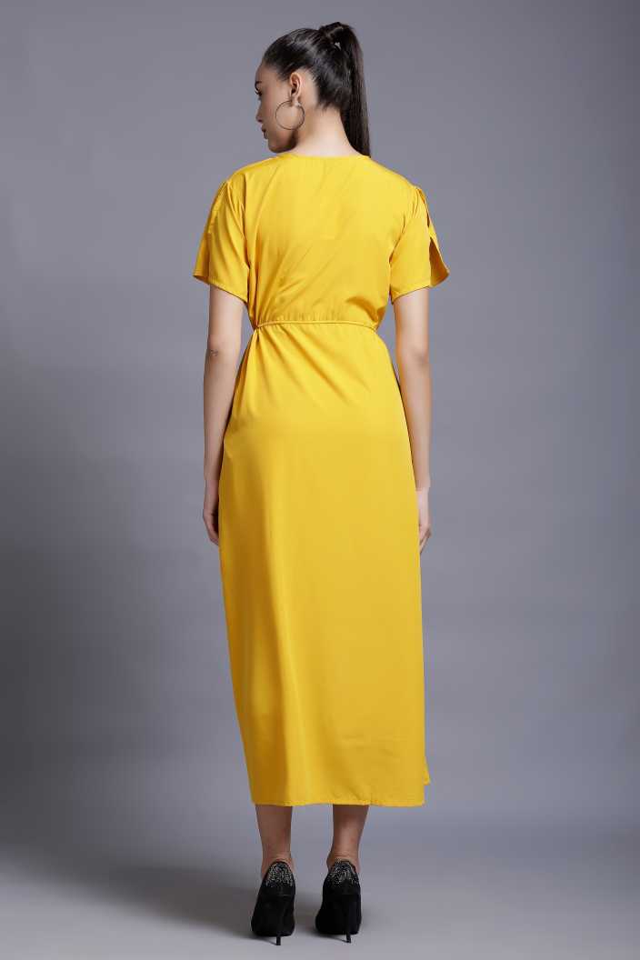 Women Maxi Yellow Dress