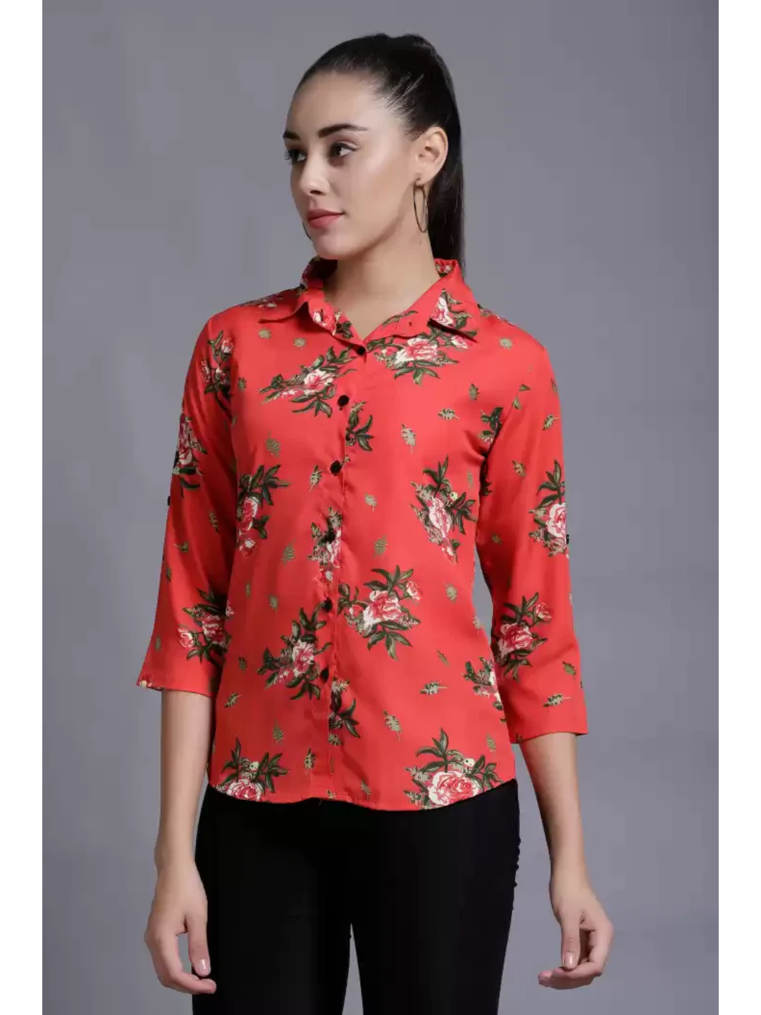 TANDUL  Women Regular Fit Printed Formal Shirt