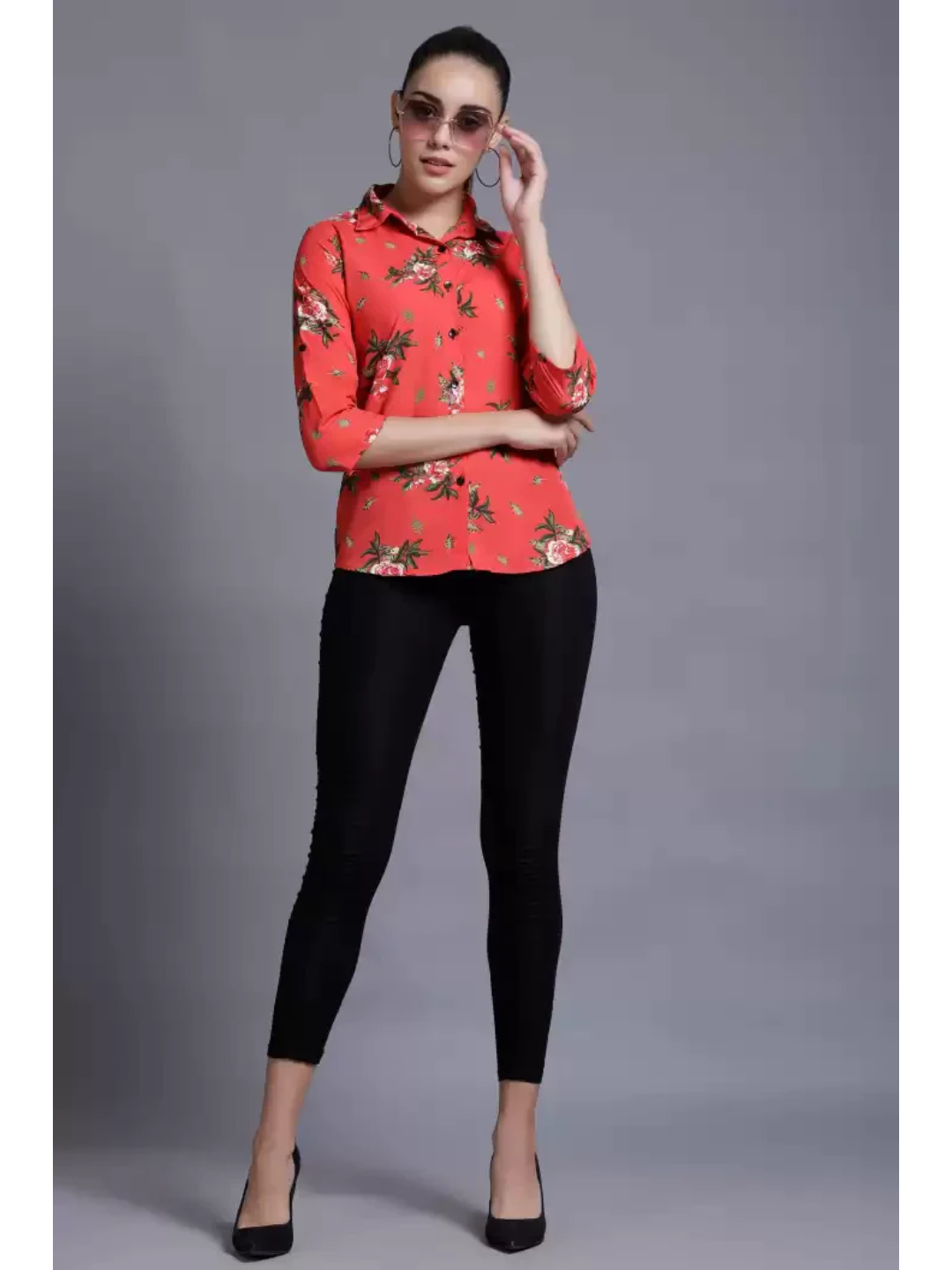 TANDUL  Women Regular Fit Printed Formal Shirt