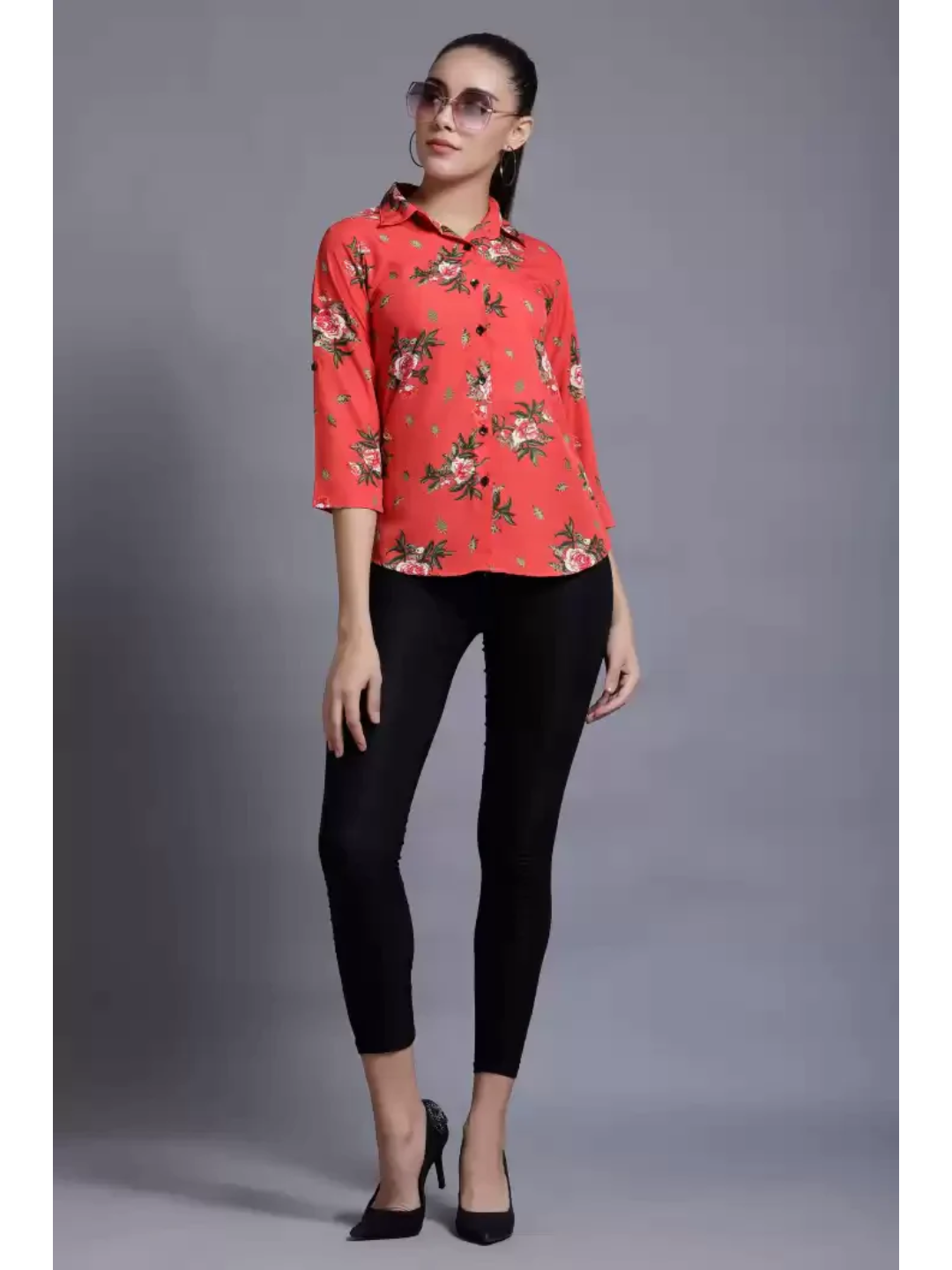 TANDUL  Women Regular Fit Printed Formal Shirt