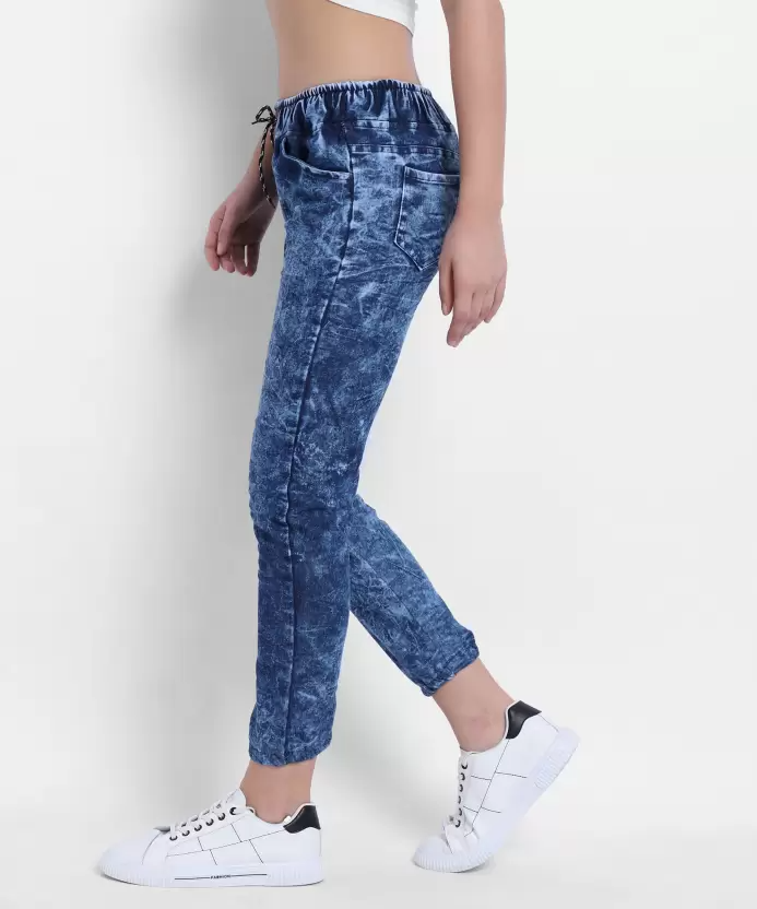 TANDUL  Regular Fit Women Blue Denim Lycra Blend Trousers