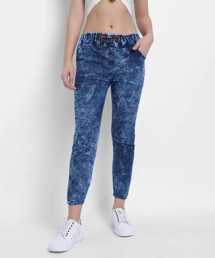 TANDUL  Regular Fit Women Blue Denim Lycra Blend Trousers