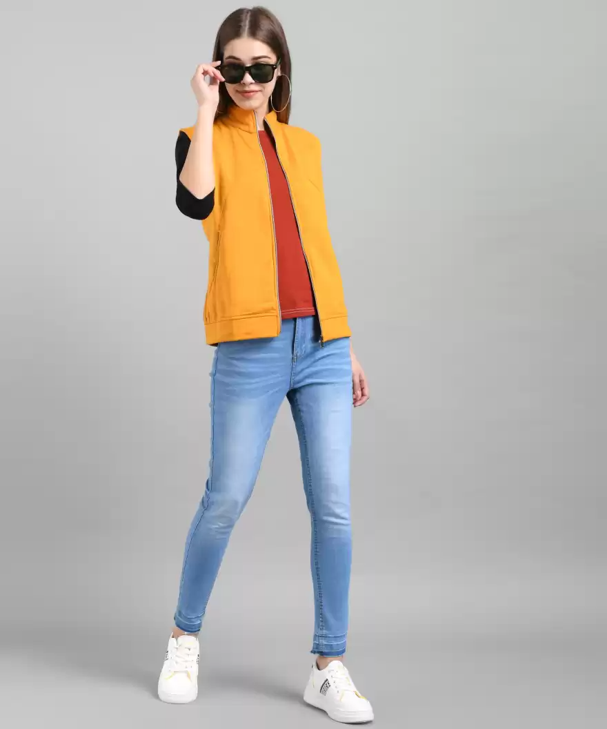 TANDUL  Sleeveless Solid Women Jacket