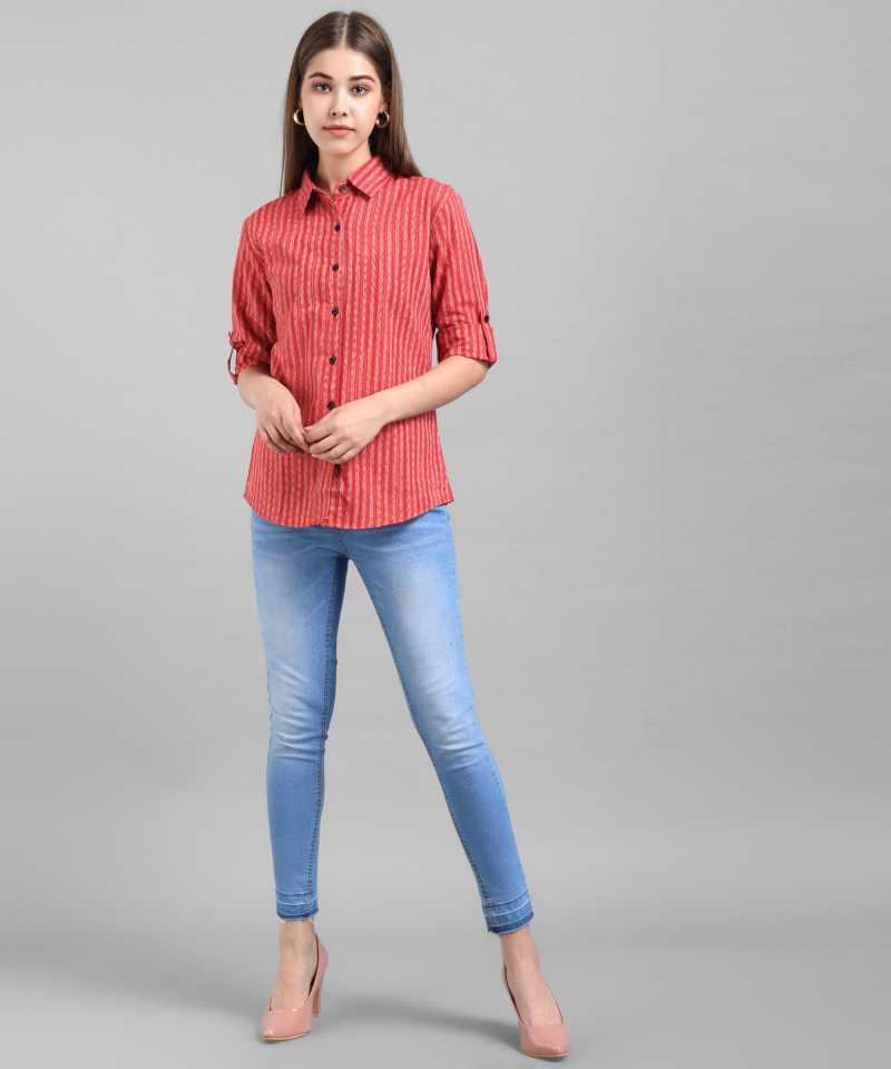 TANDUL  Women Regular Fit Striped Casual Shirt