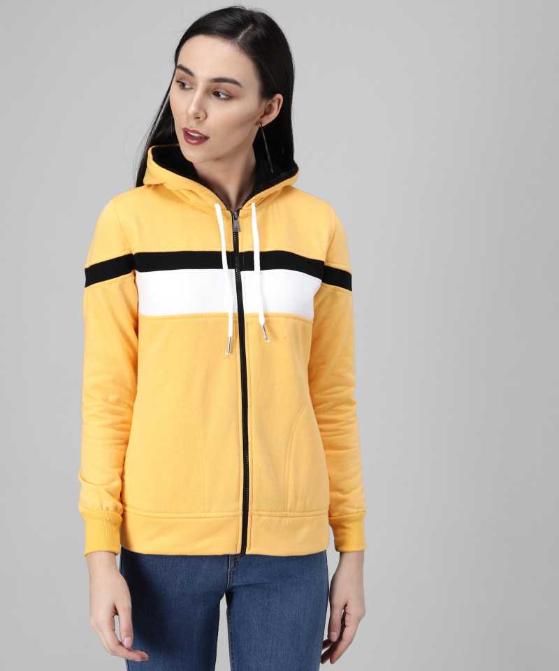 Full Sleeve Colorblock Women Casual Jacket