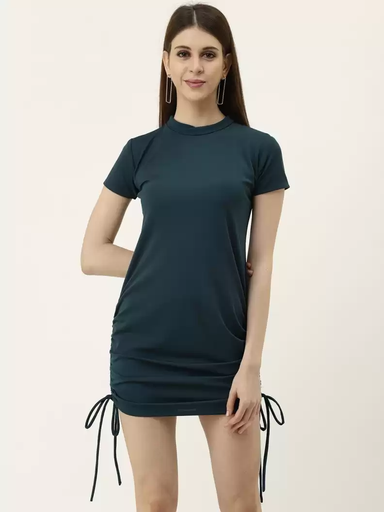 TANDUL  Women Bandage Dark Green Dress