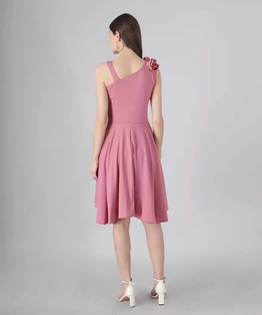 TANDUL Women Fit and Flare Pink Dress