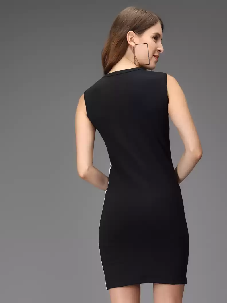 TANDUL  Women Bodycon Black Dress