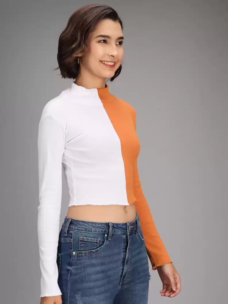 TANDUL  Casual Regular Sleeves Striped Women White, Yellow Top