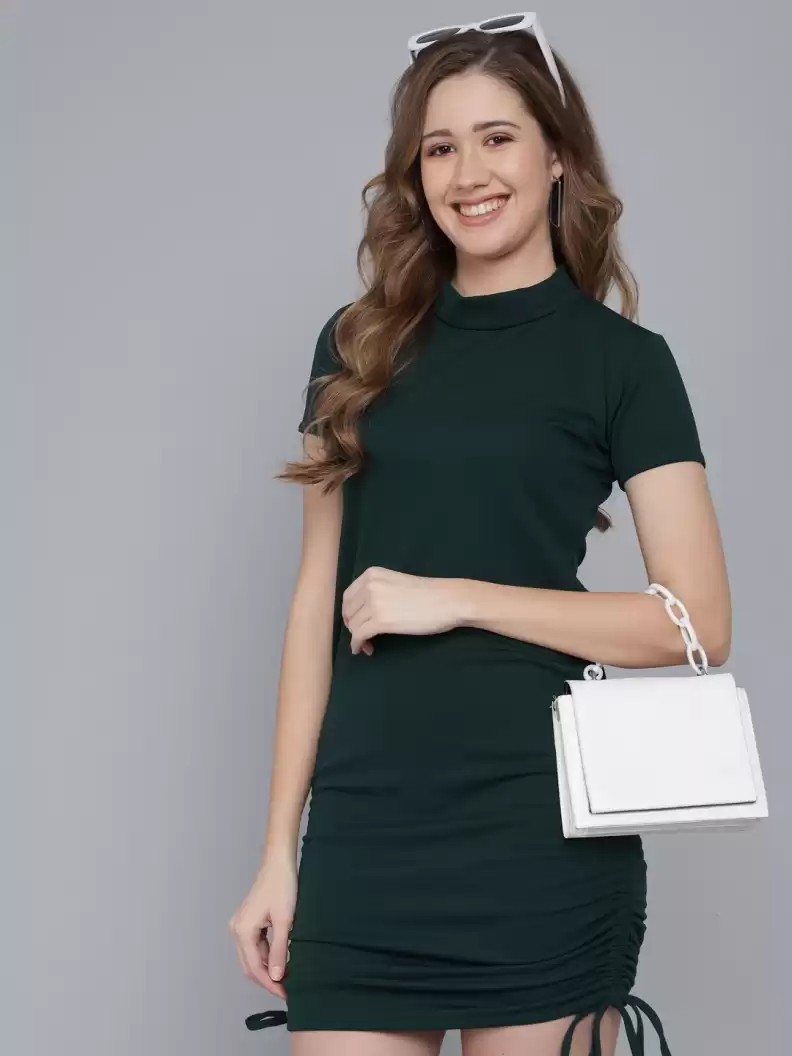 TANDUL  Women Bodycon Green Dress