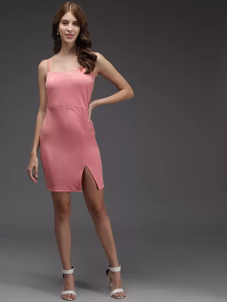 TANDUL  Women Bodycon Pink Dress